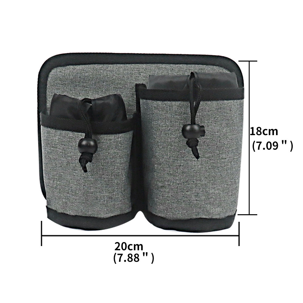 Organizador de maleta portátil La bolsa de caddie de bebidas contiene dos tazas de café (ESG16091)