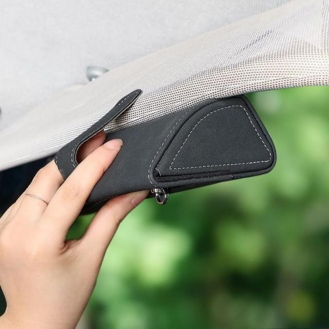 Porta estuche Clip Auto SUV Visera, Organizador de anteojos para automóvil (ESG20458)