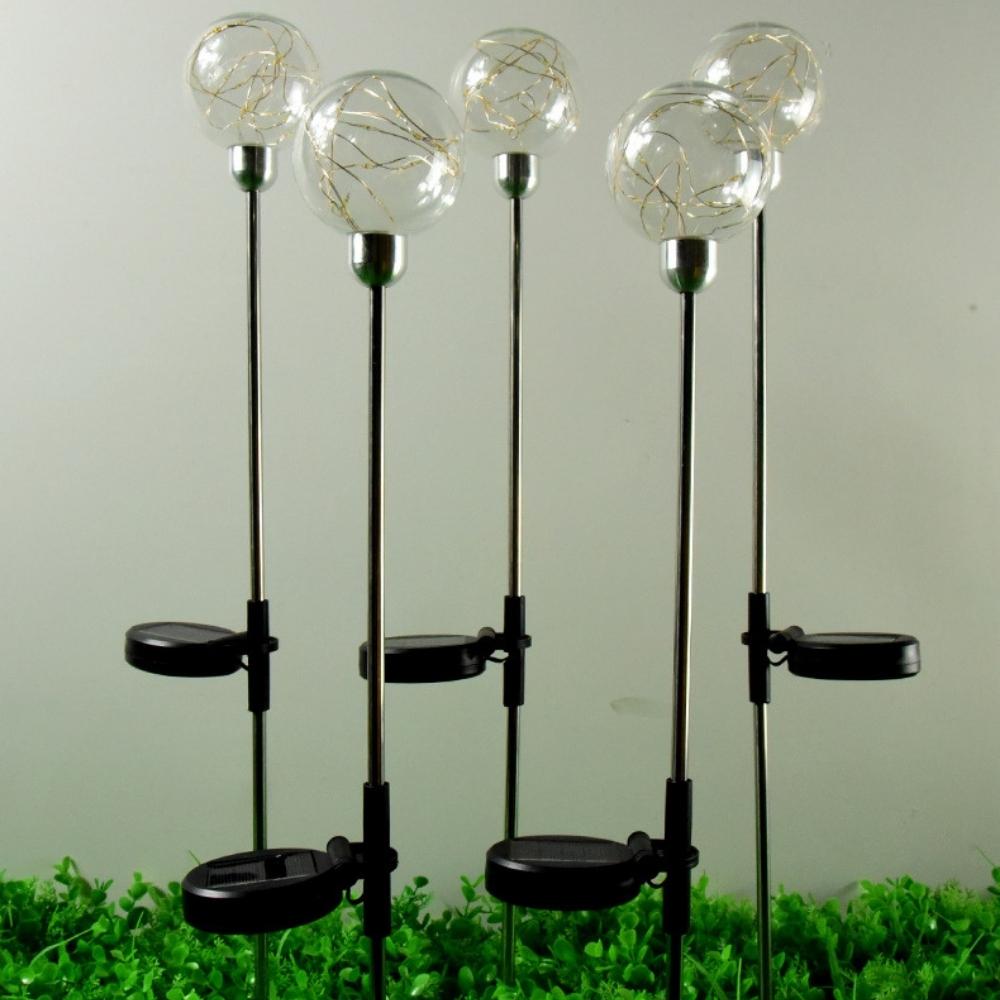 Lámpara de bola LED solar Decoración de patio al aire libre Decoración impermeable Luz de piso (ESG19671)