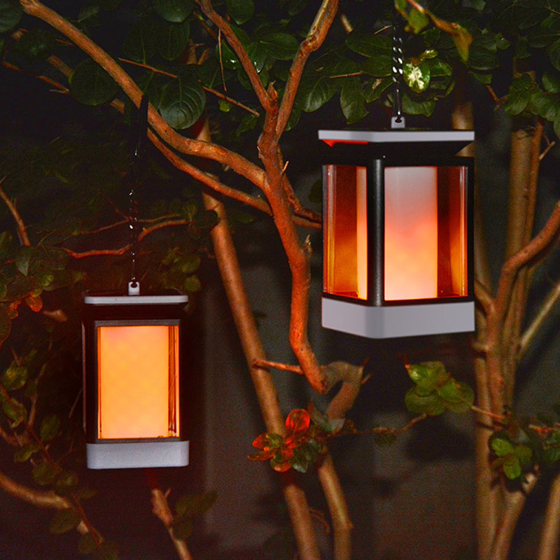 Lámpara colgante con Flame Effect Solar Outdoor 3 Modes Lantern (ESG15231)