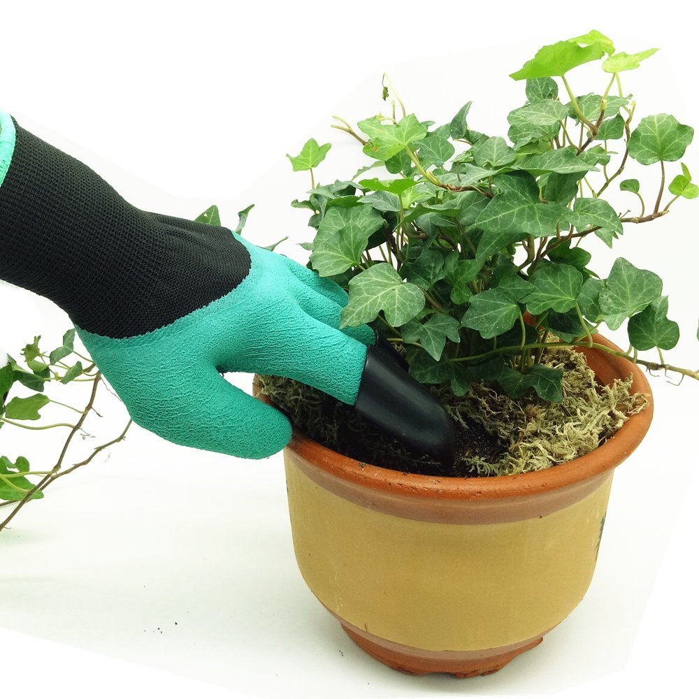 Guantes de excavación y plantación de jardín con garras para guantes de jardín con yemas de los dedos (ESG10090)
