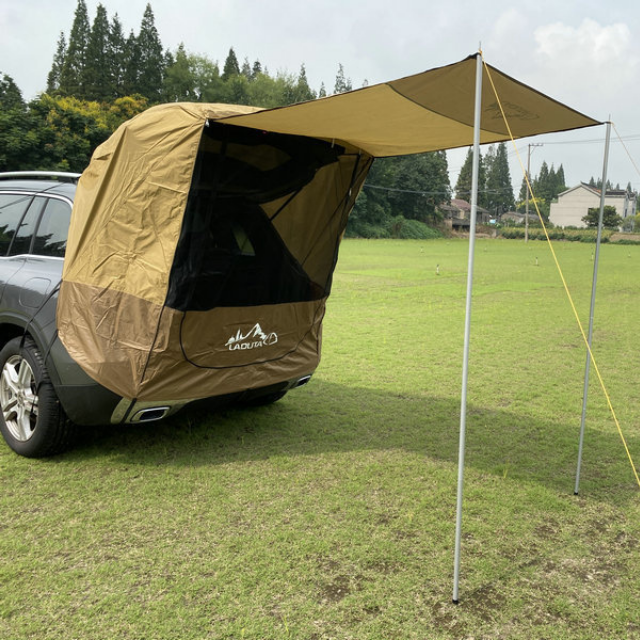 Toldo de carpa de sombra para acampar Carpa de cola de coche impermeable portátil (ESG16775)