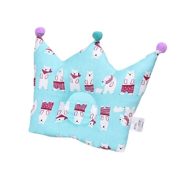  Almohada de cabeza de viaje con diseño de corona suave para bebé (ESG19731)
